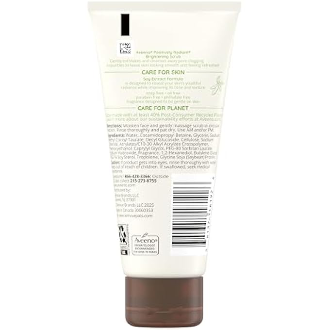 Aveeno POSITIVELY RADIANT SKIN BRIGHTENING EXFOLIATING DAILY FACIAL SCRUB,2.0 OZ - Image 4